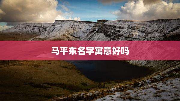 马平东名字寓意好吗