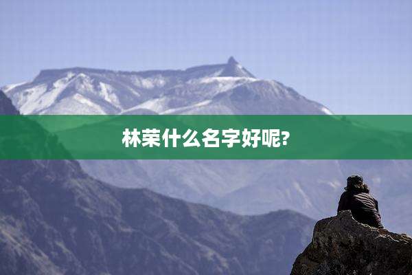 林荣什么名字好呢?