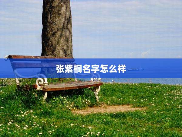 张紫桐名字怎么样