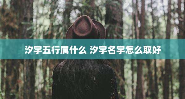 汐字五行属什么 汐字名字怎么取好