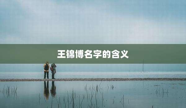 王锦博名字的含义