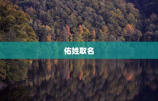 佑姓取名