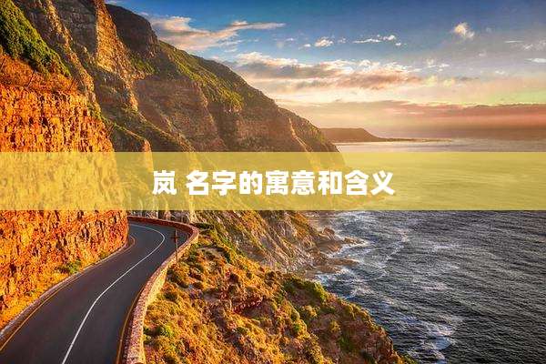 岚 名字的寓意和含义