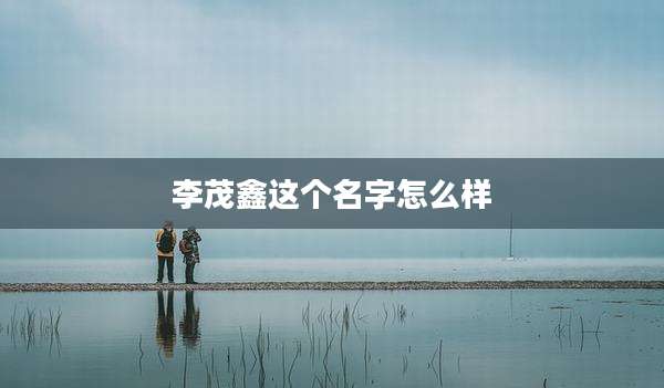 李茂鑫这个名字怎么样