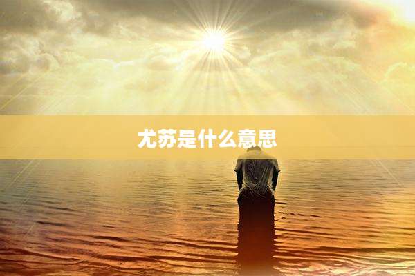 尤苏是什么意思