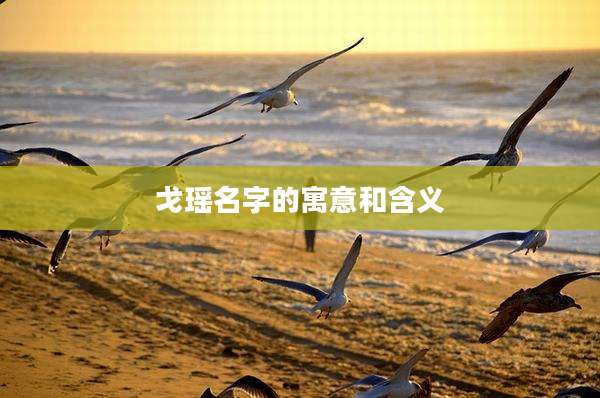 戈瑶名字的寓意和含义