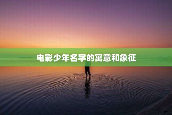 电影少年名字的寓意和象征