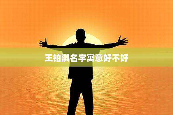 王铂淇名字寓意好不好