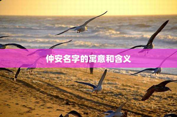仲安名字的寓意和含义