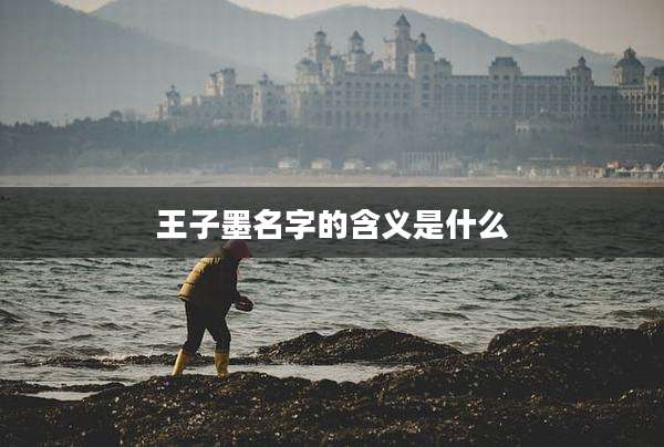 王子墨名字的含义是什么