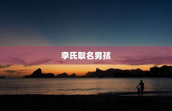 李氏取名男孩
