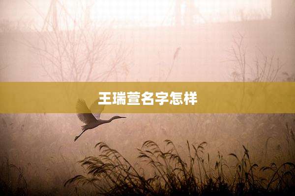 王瑞萱名字怎样