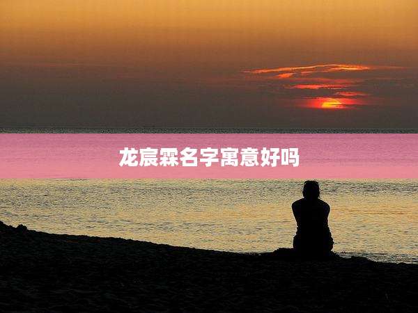 龙宸霖名字寓意好吗
