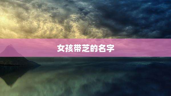 女孩带芝的名字