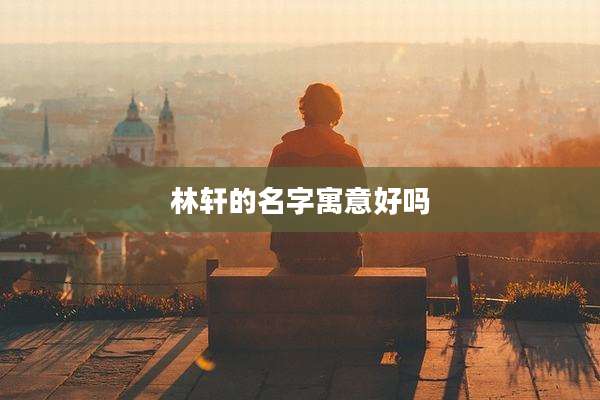 林轩的名字寓意好吗