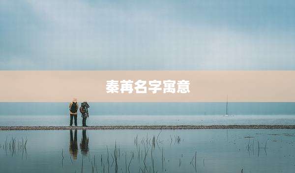 秦苒名字寓意