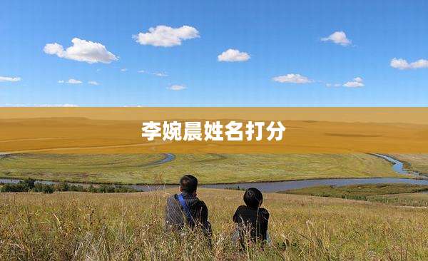 李婉晨姓名打分