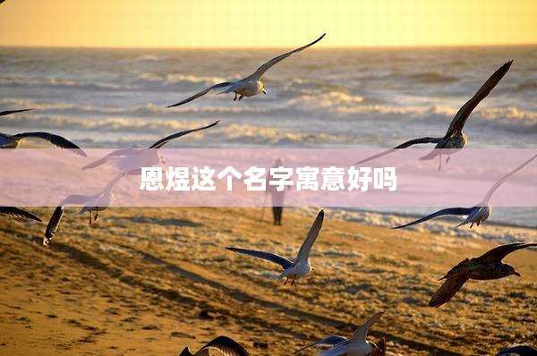 恩煜这个名字寓意好吗