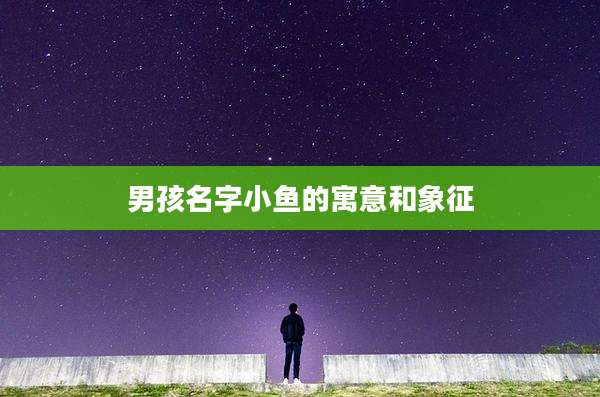 男孩名字小鱼的寓意和象征