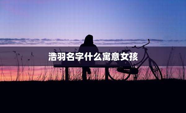 浩羽名字什么寓意女孩