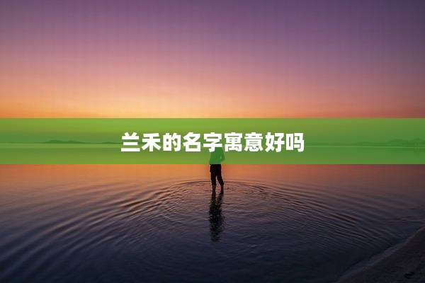 兰禾的名字寓意好吗