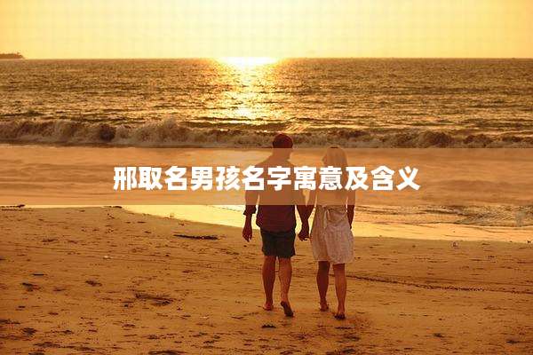 邢取名男孩名字寓意及含义