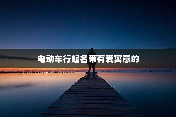 电动车行起名带有爱寓意的