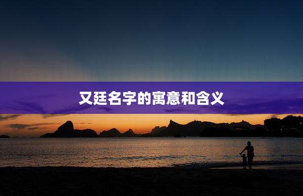 又廷名字的寓意和含义