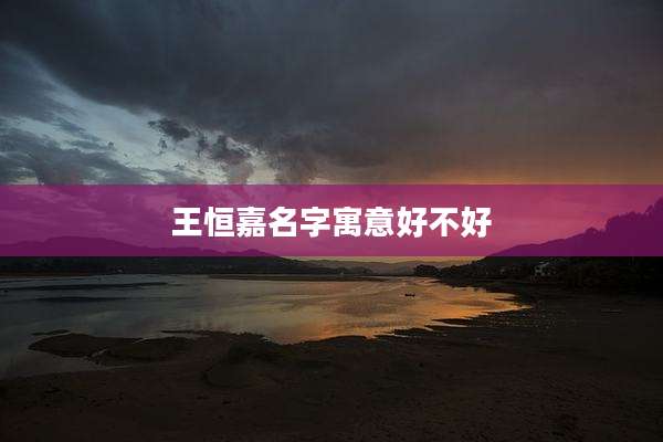 王恒嘉名字寓意好不好