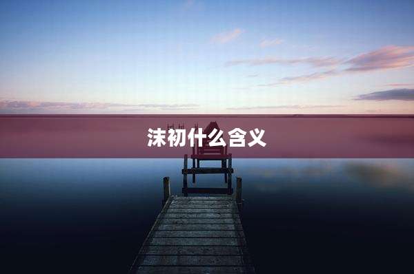 沫初什么含义