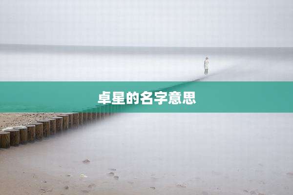 卓星的名字意思