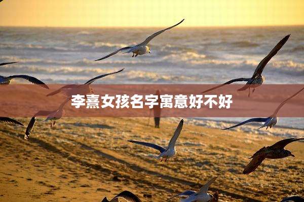 李熹女孩名字寓意好不好