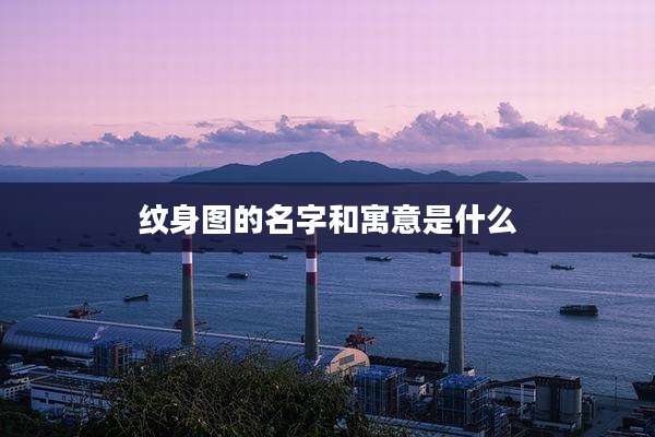 纹身图的名字和寓意是什么