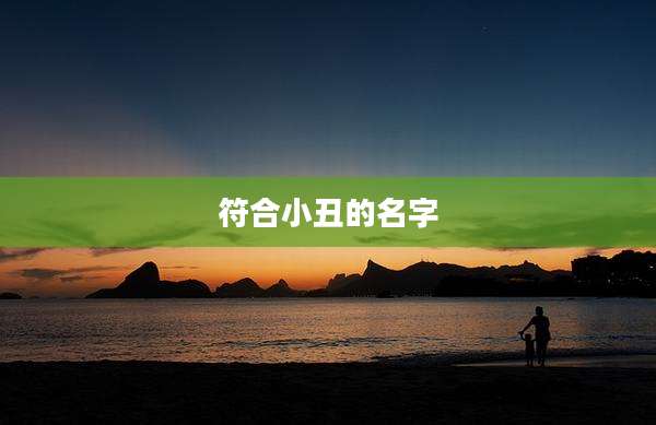 符合小丑的名字