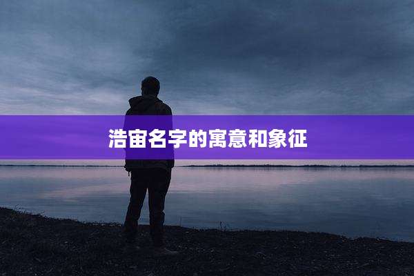 浩宙名字的寓意和象征