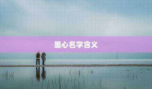 墨心名字含义