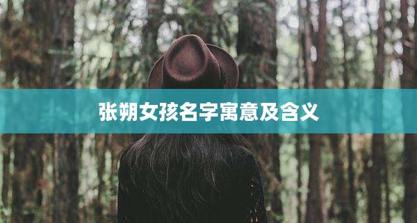 张朔女孩名字寓意及含义