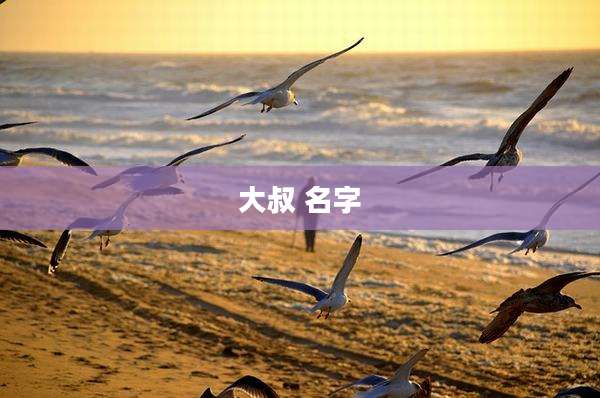 大叔 名字