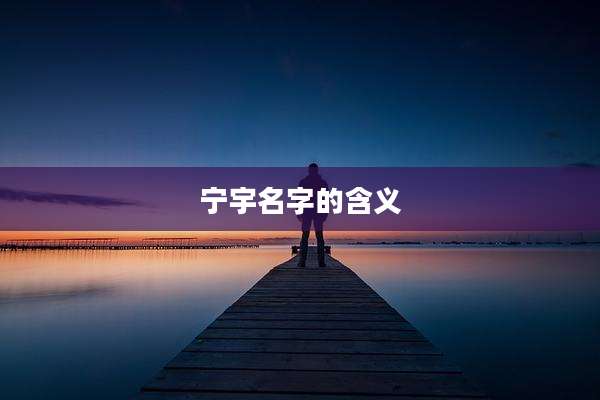 宁宇名字的含义