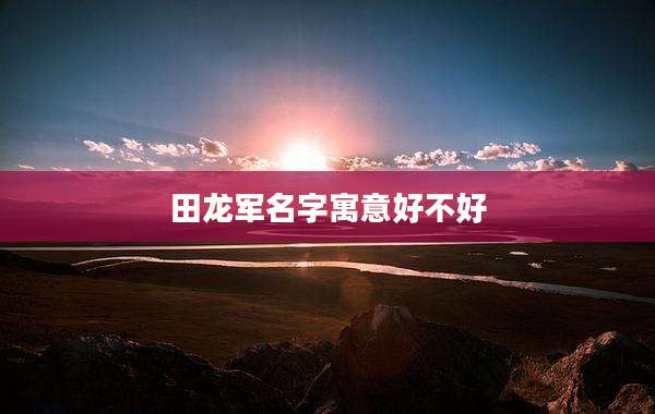 田龙军名字寓意好不好