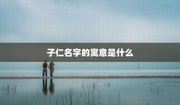 子仁名字的寓意是什么