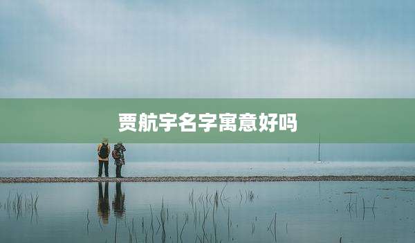 贾航宇名字寓意好吗