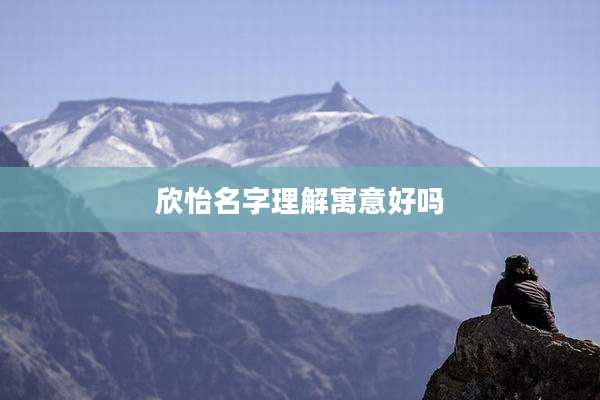 欣怡名字理解寓意好吗