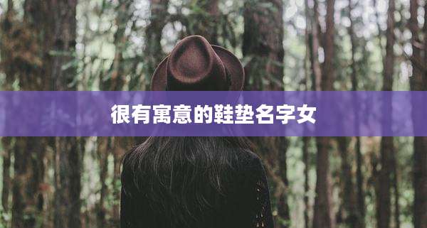 很有寓意的鞋垫名字女