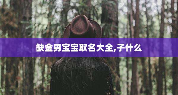 缺金男宝宝取名大全,子什么