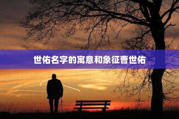 世佑名字的寓意和象征曹世佑