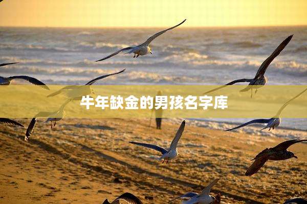 牛年缺金的男孩名字库