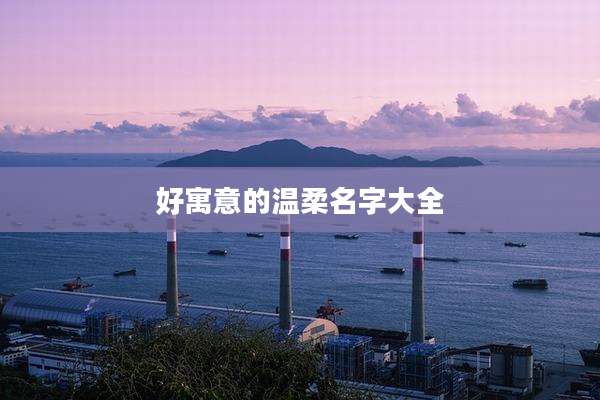 好寓意的温柔名字大全