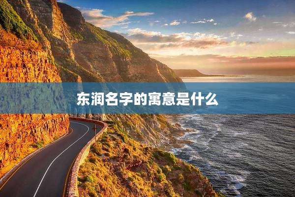 东润名字的寓意是什么