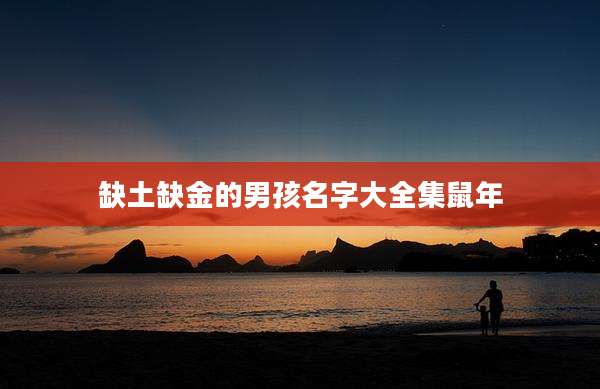 缺土缺金的男孩名字大全集鼠年